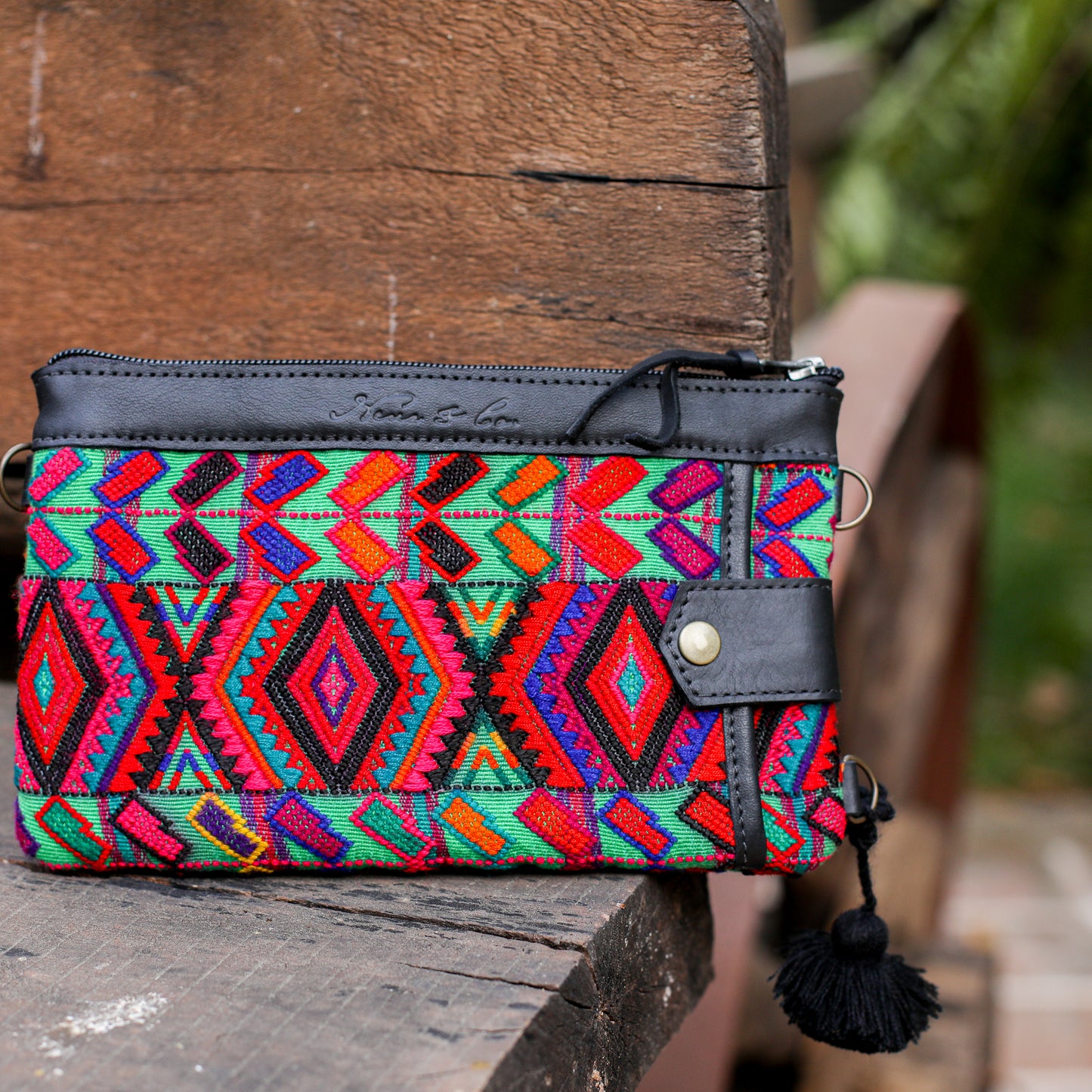 EVERYTHING CLUTCH - OOAK HUIPIL - BLACK - NO. 200441