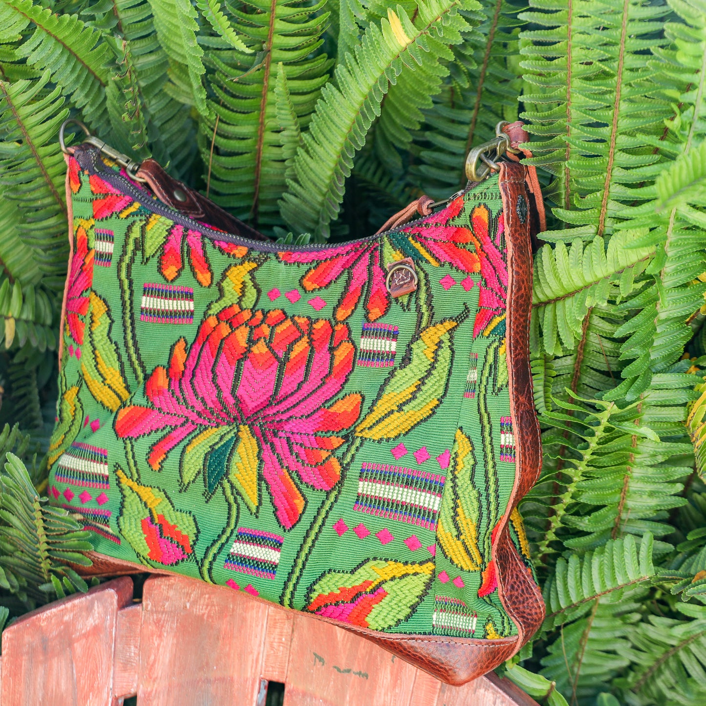 SMALL PENELOPE BAG - OOAK HUIPIL - COPPER - NO. 200757