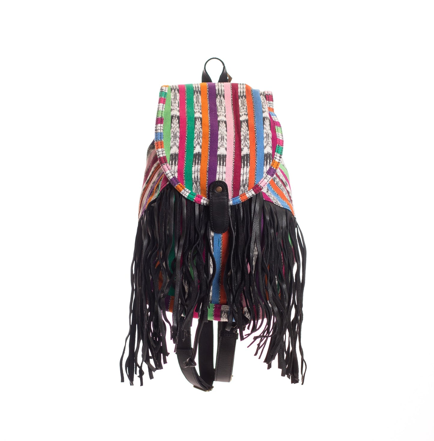 FRINGE BACKPACK - OOAK CORTE - BLACK - NO. 28126