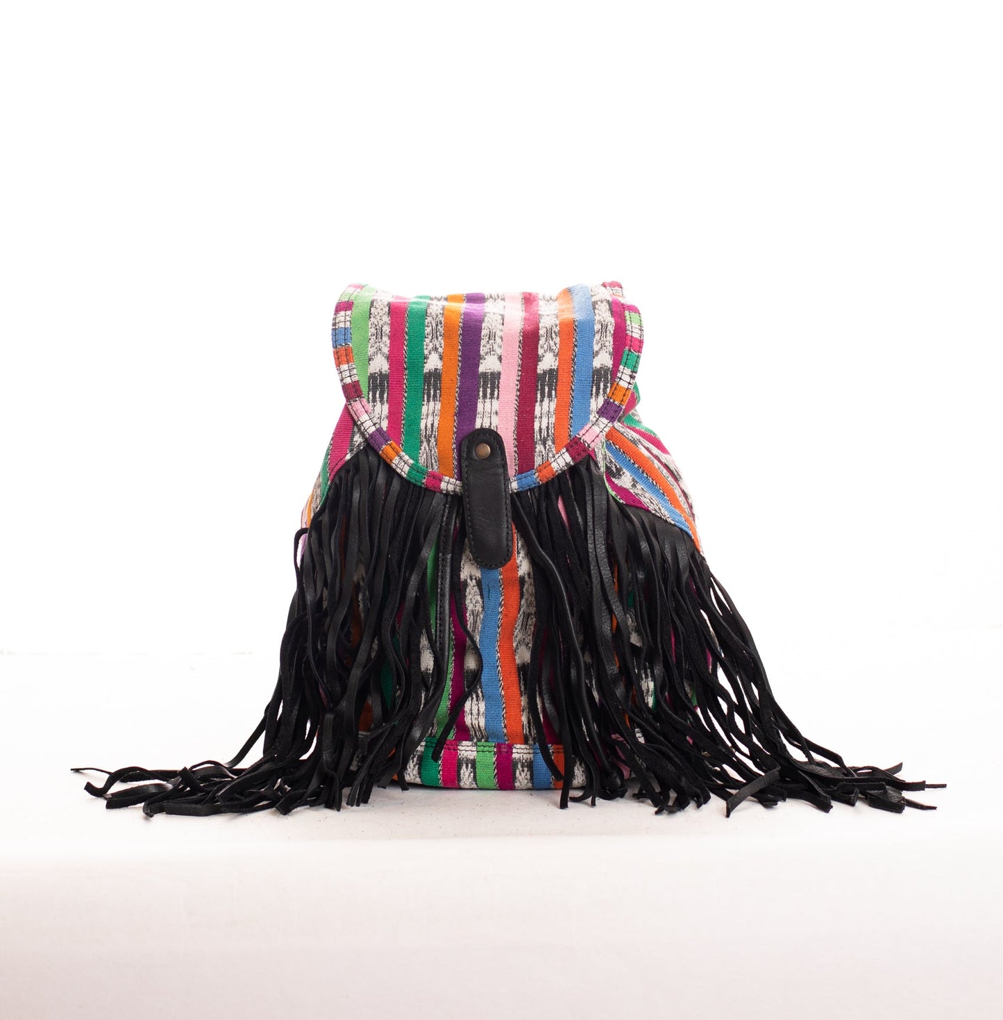 FRINGE BACKPACK - OOAK CORTE - BLACK - NO. 28126