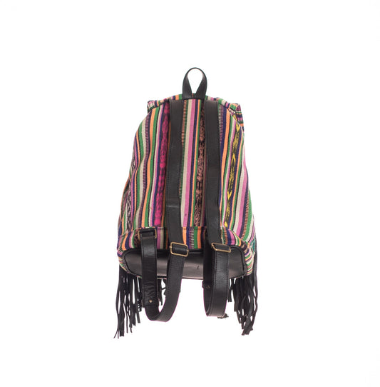 FRINGE BACKPACK - OOAK CORTE - BLACK - NO. 28064