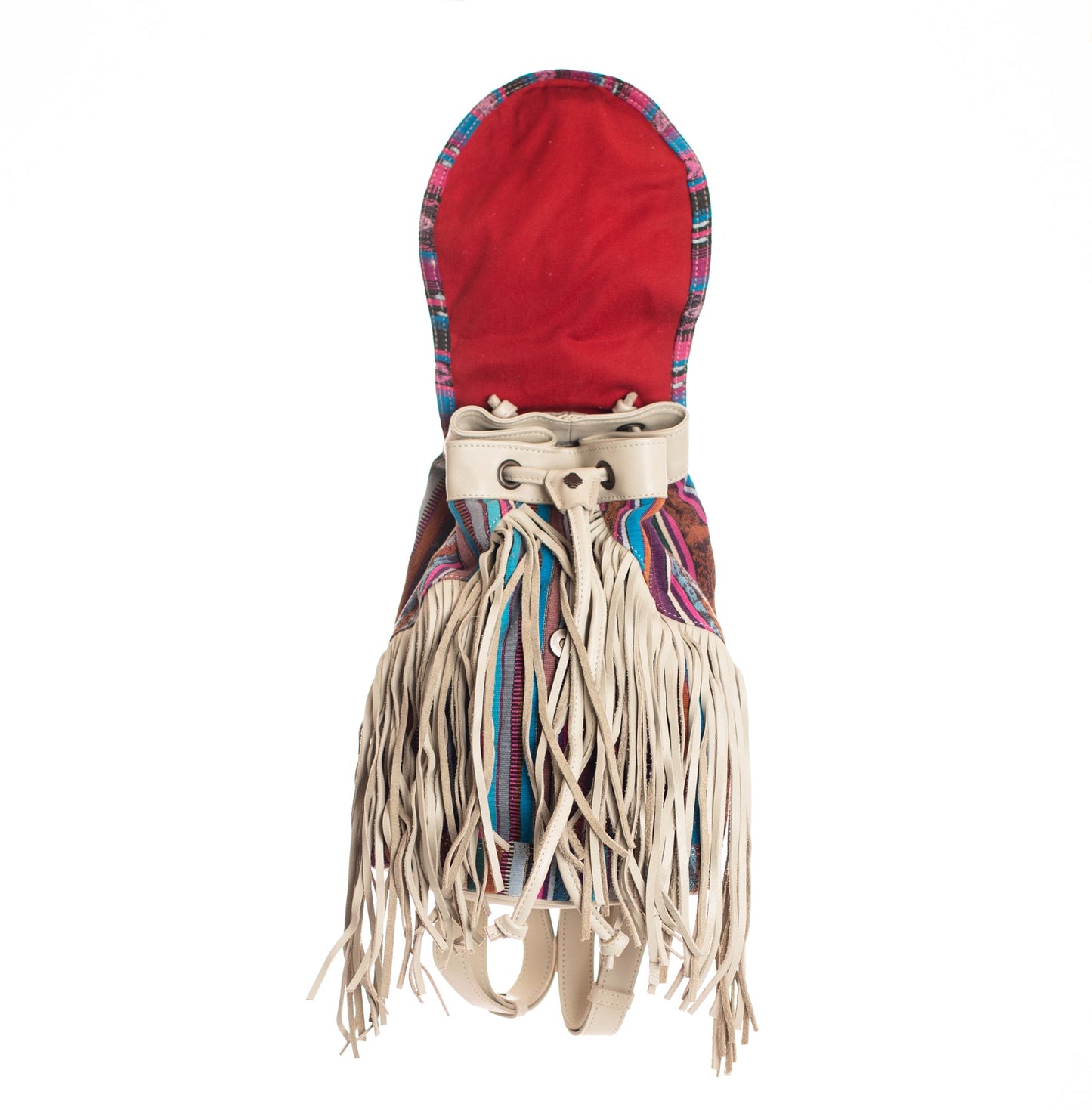 FRINGE BACKPACK - OOAK CORTE - BONE - NO. 28062