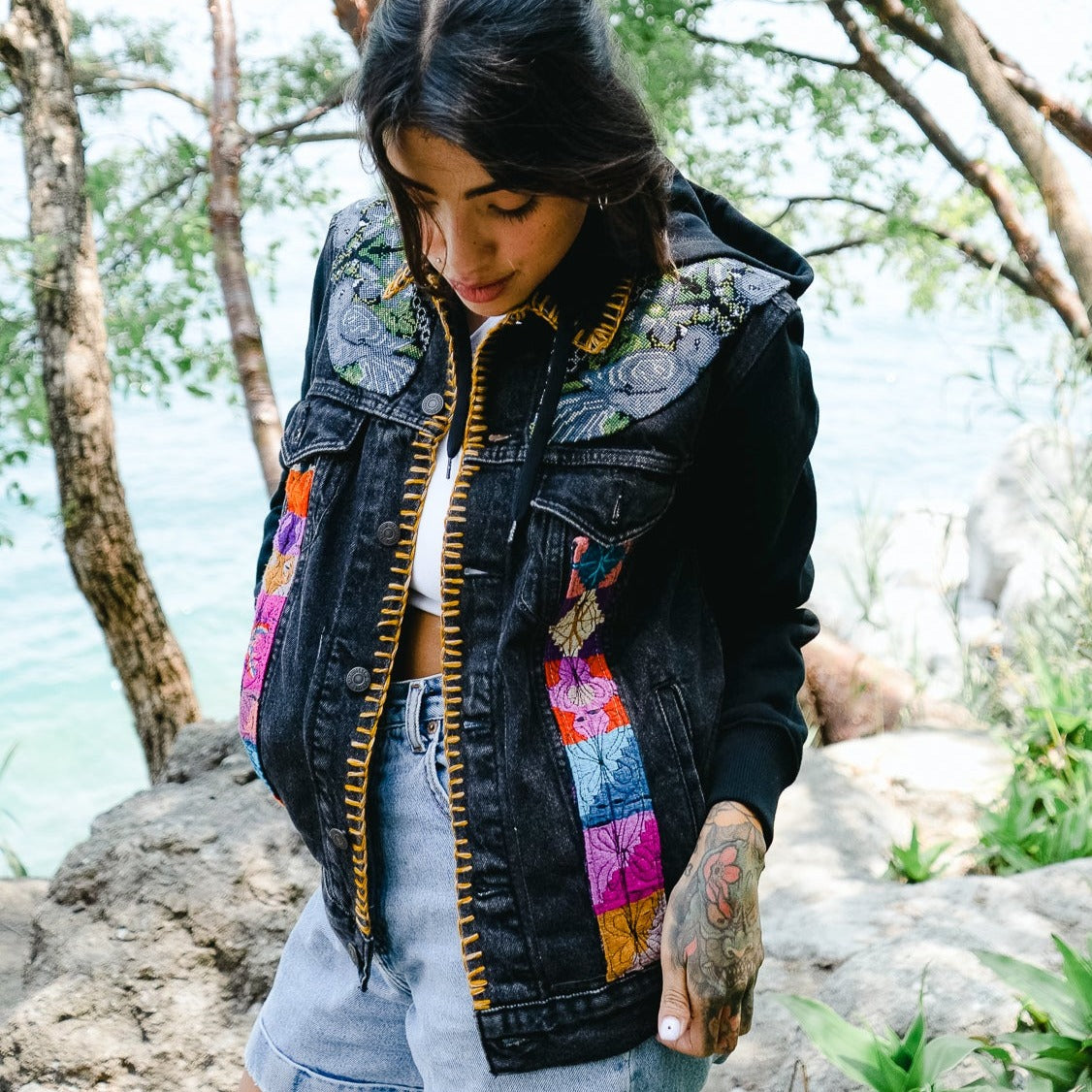 OOAK VINTAGE DENIM JACKET - SIZE S - NO. 001