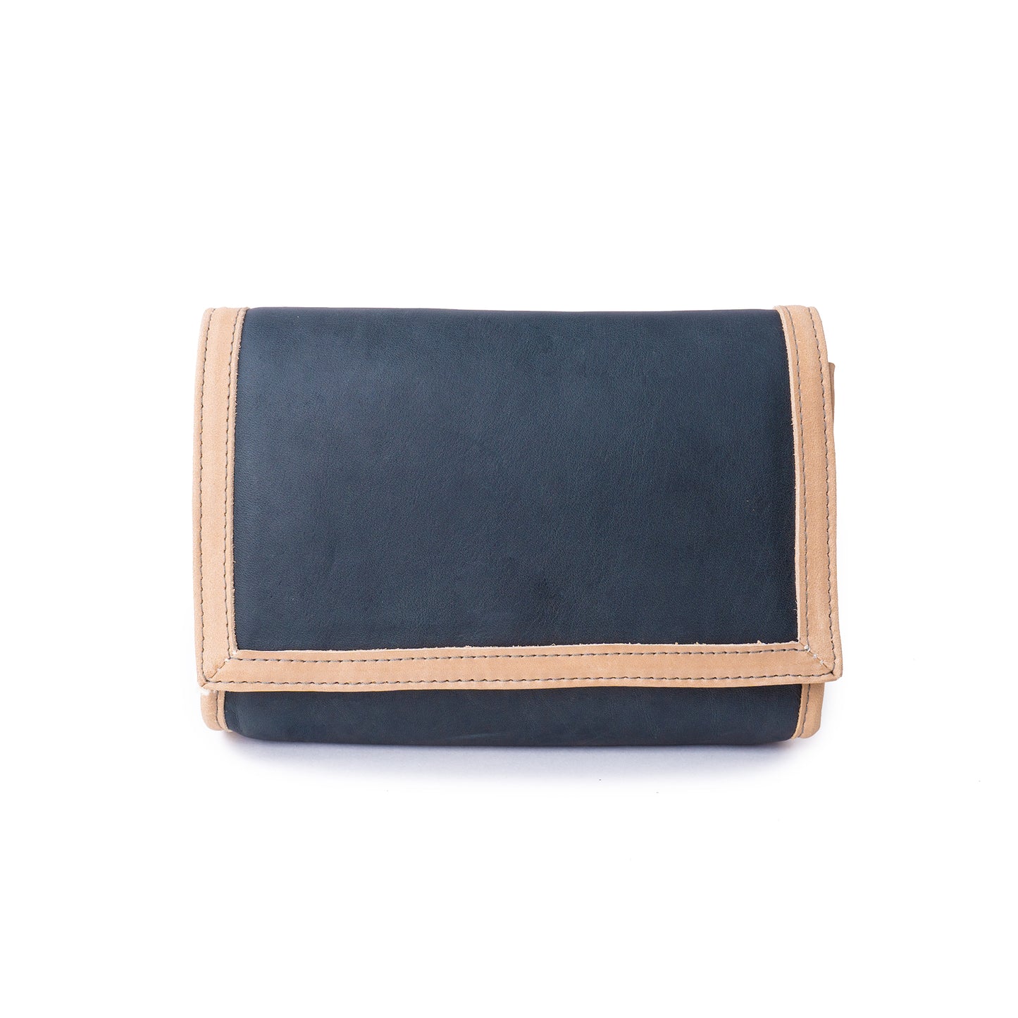 POINT & SHOOT TESORO WALLET - FULL LEATHER - TAN & SLATE