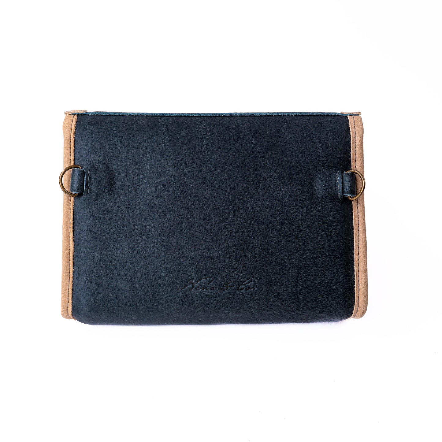 POINT & SHOOT TESORO WALLET - FULL LEATHER - TAN & SLATE