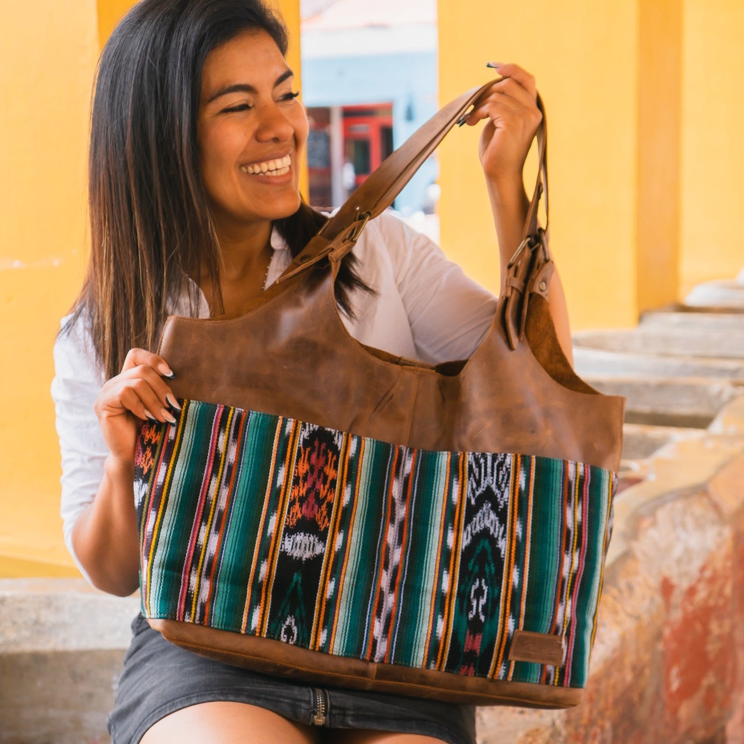 ALEJANDRA BAG - EVERGLADE - CAOBA LEATHER