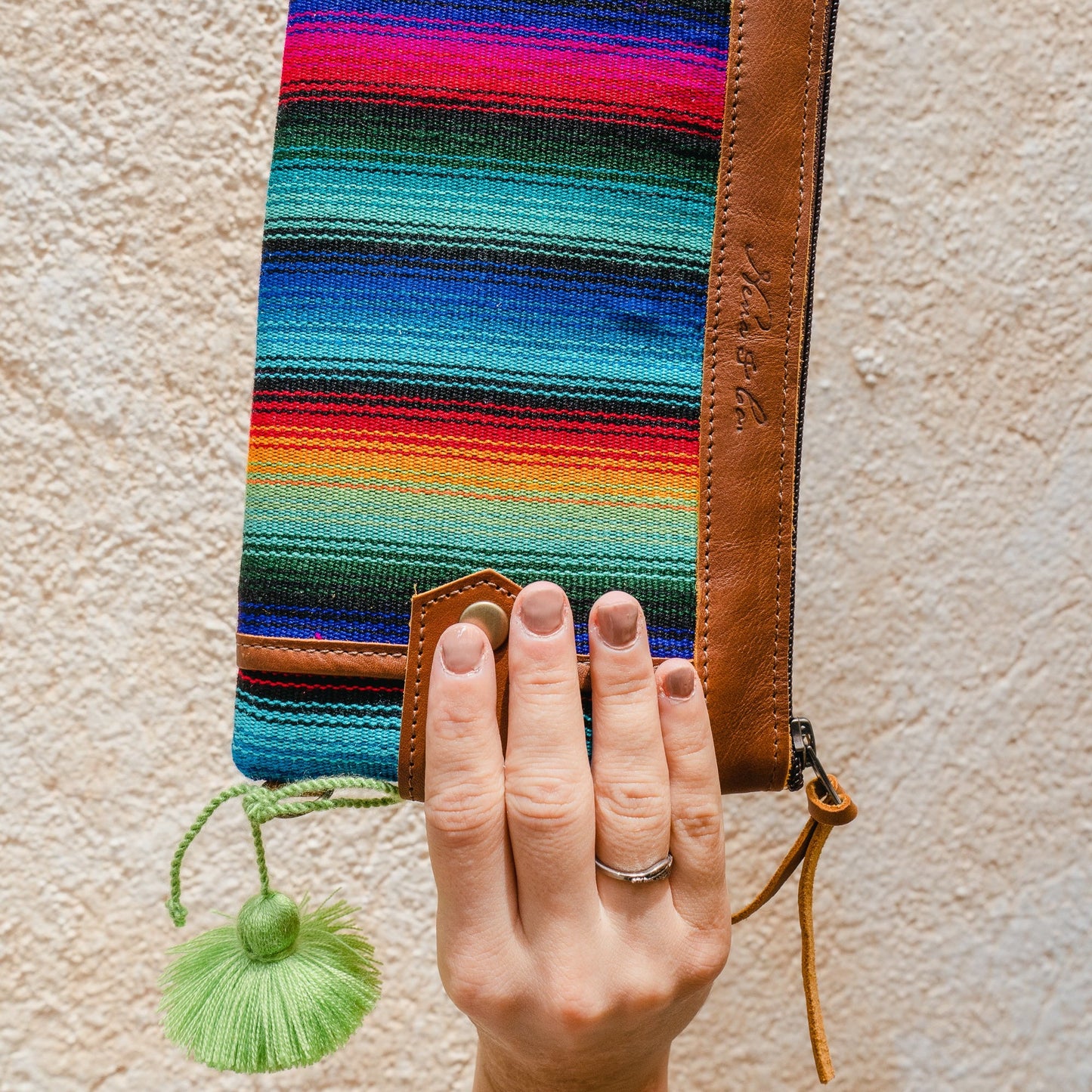 EVERYTHING CLUTCH - PRISMA - CAFE LEATHER