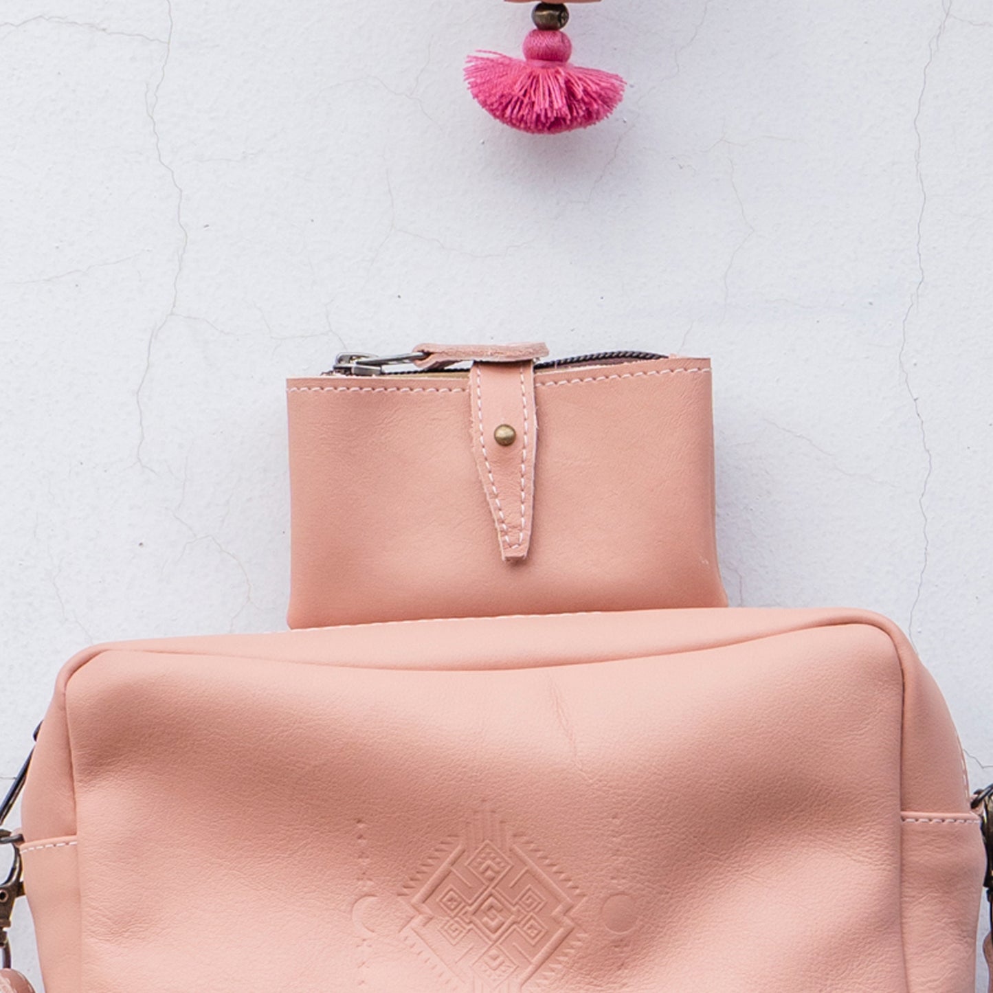 DUO POCKET COIN PURSE - BREAST CANCER AWARENESS CAPSULE - ROSE PINK