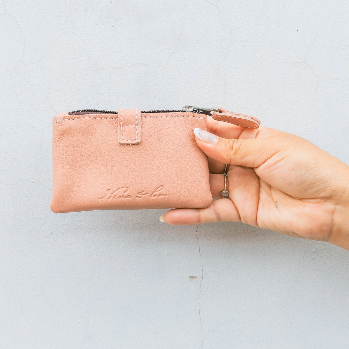DUO POCKET COIN PURSE - BREAST CANCER AWARENESS CAPSULE - ROSE PINK