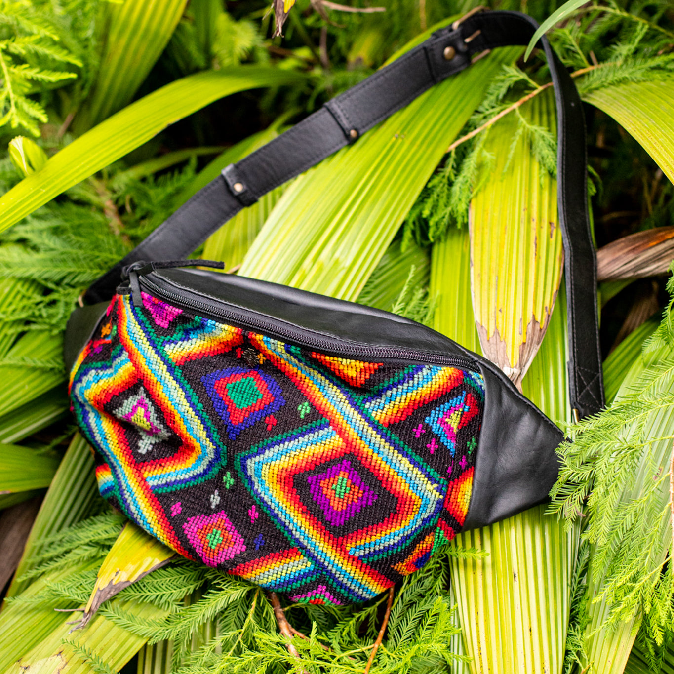 EL DON MANNY PACK - OOAK HUIPIL - BLACK - NO. 17028
