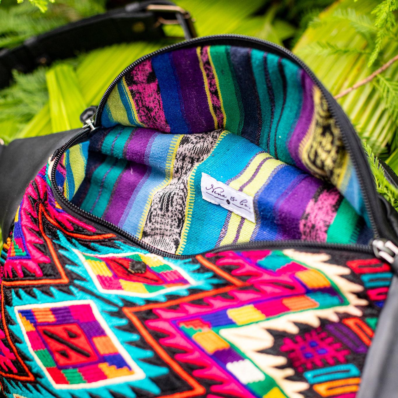 EL DON MANNY PACK - OOAK HUIPIL - BLACK - NO. 17026