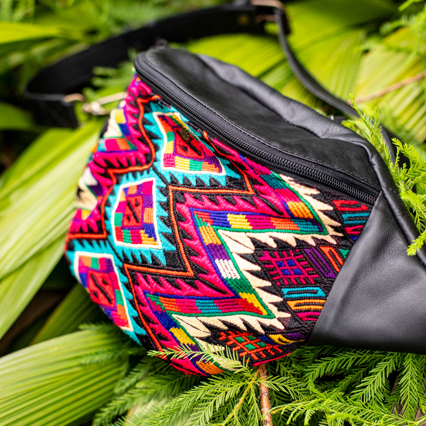 EL DON MANNY PACK - OOAK HUIPIL - BLACK - NO. 17026
