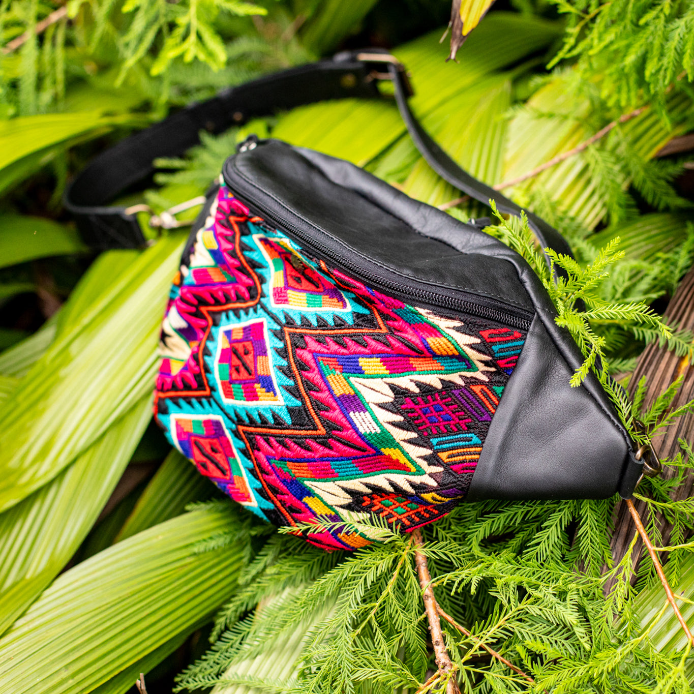 EL DON MANNY PACK - OOAK HUIPIL - BLACK - NO. 17026