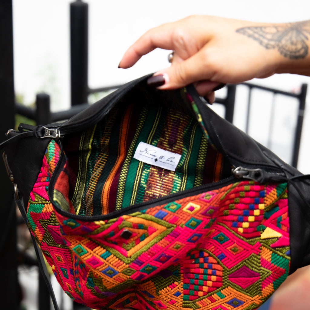 EL DON MANNY PACK - OOAK HUIPIL - BLACK - NO. 18042