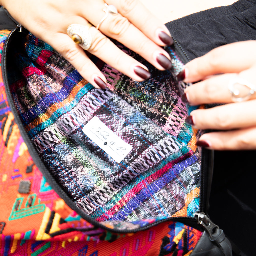 EL DON MANNY PACK - OOAK HUIPIL - BLACK - NO. 18041