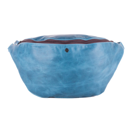 ETHAN BAG - FULL LEATHER - CERULEAN