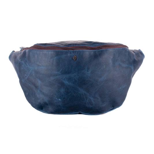 ETHAN BAG - FULL LEATHER - NAVY