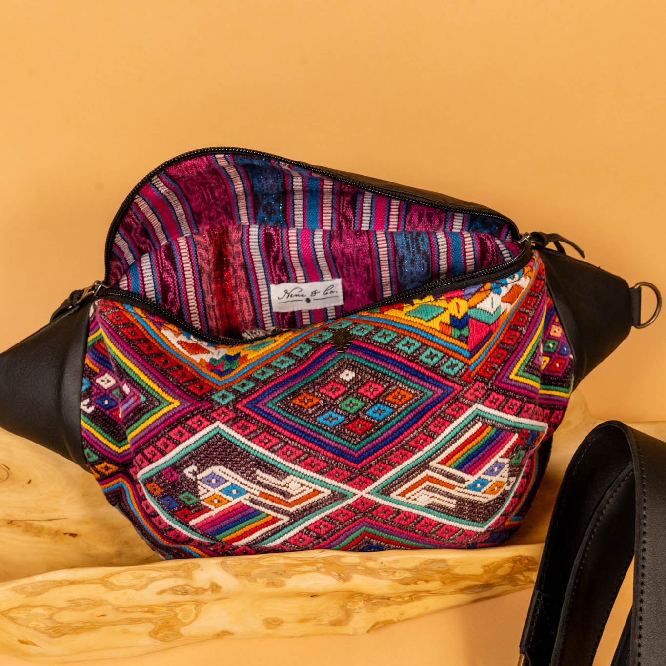 EL DON MANNY PACK - OOAK HUIPIL - BLACK - NO. 16208