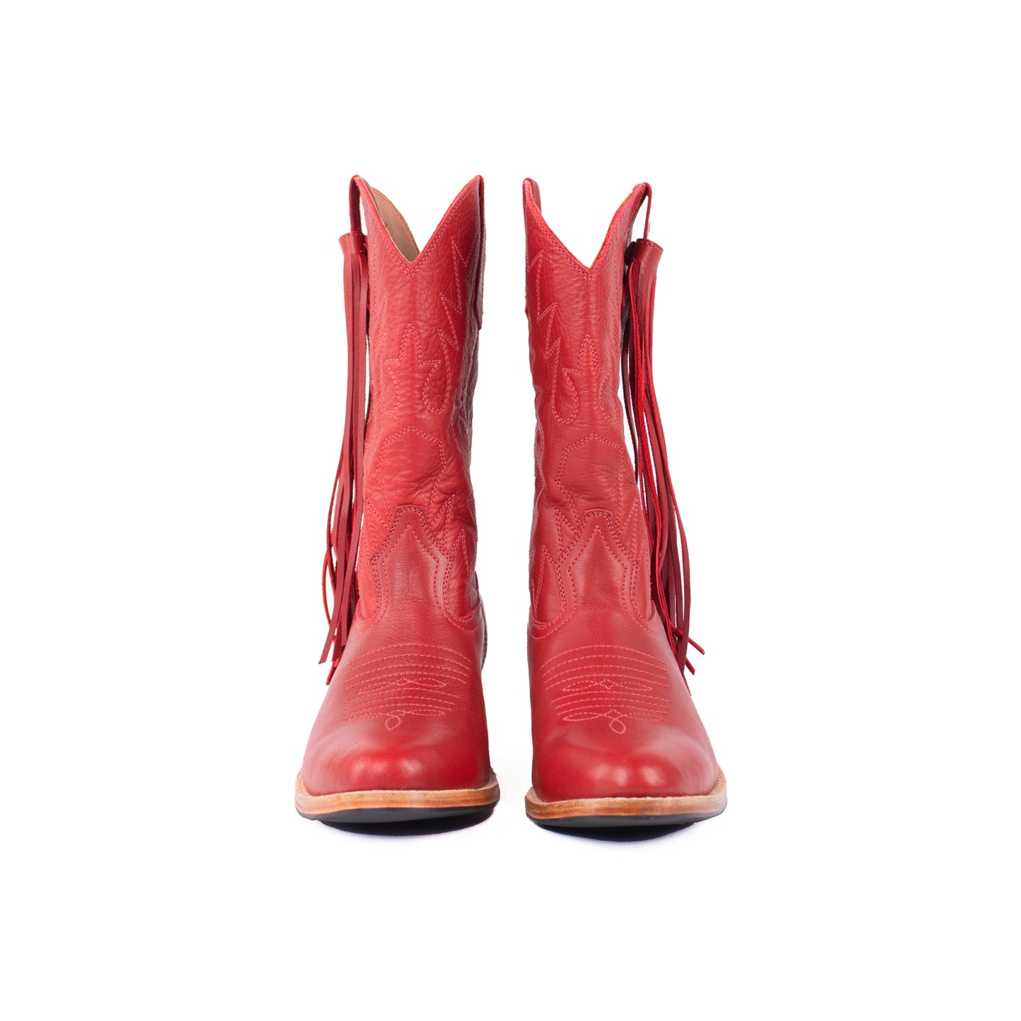 BETSY X NENA - ETTA WESTERN BOOTS - ROUGE