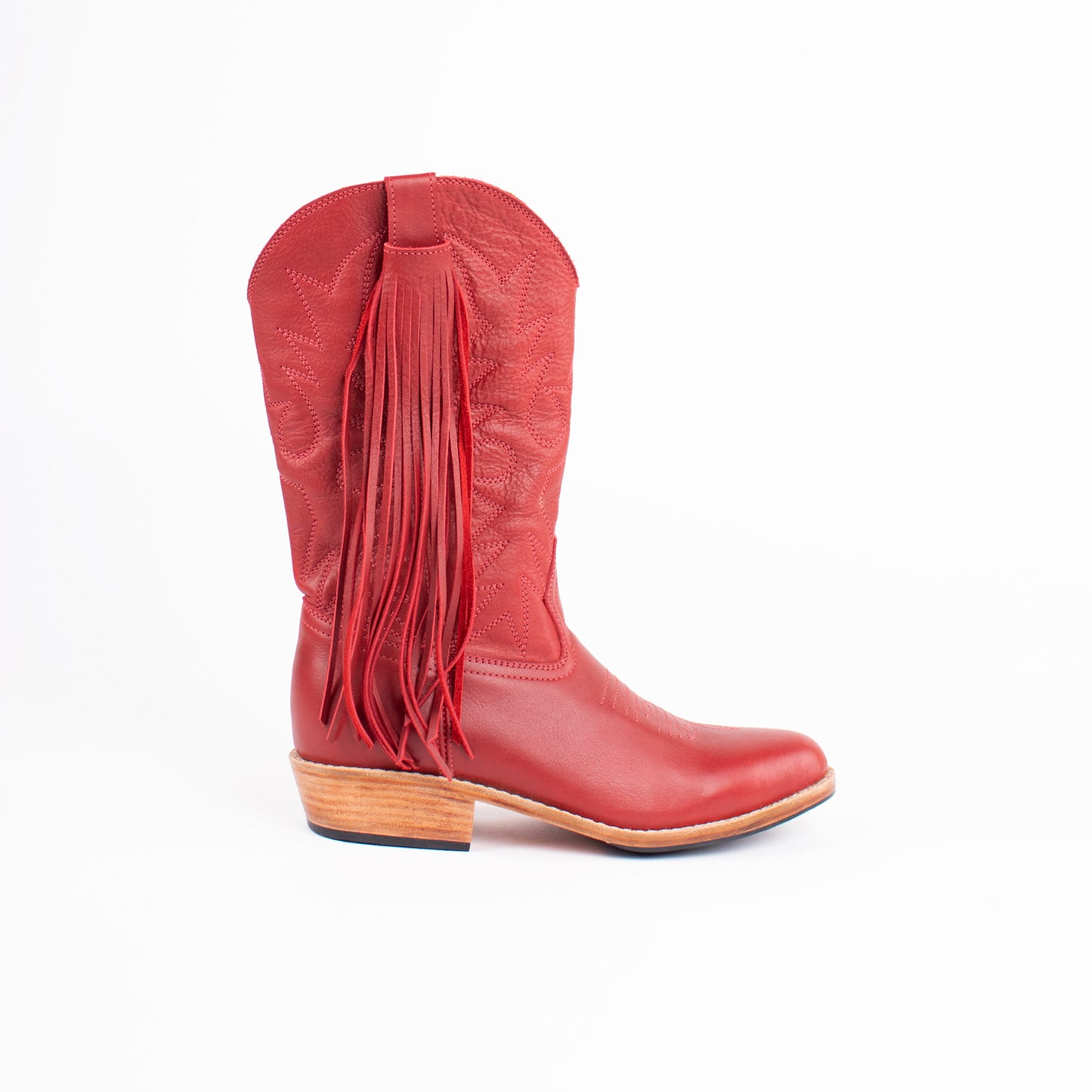 BETSY X NENA - ETTA WESTERN BOOTS - ROUGE