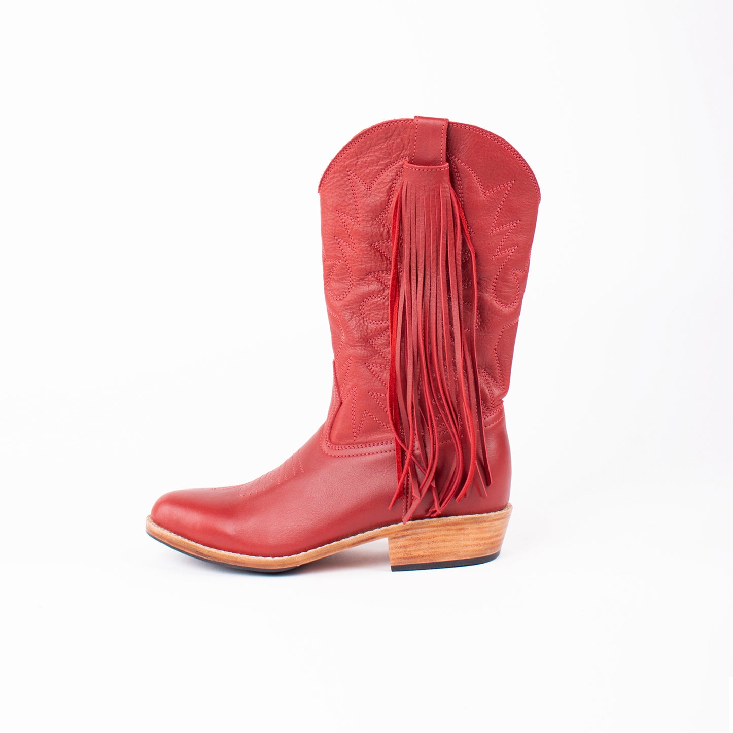 BETSY X NENA - ETTA WESTERN BOOTS - ROUGE