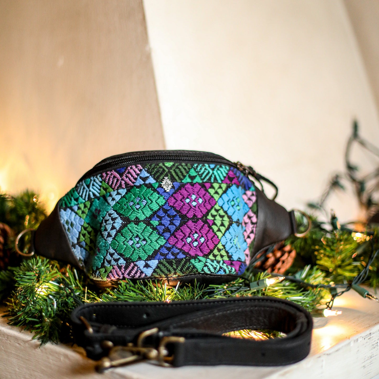 FANCY POUCH - OOAK HUIPIL - BLACK - NO. 18981