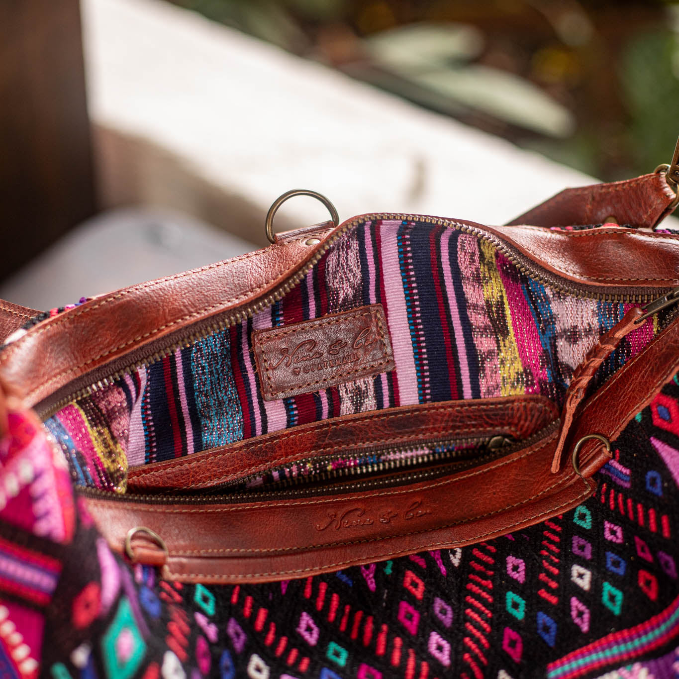 BEATRIZ CDB + DIAMANTE STRAP - OOAK HUIPIL - COPPER - NO. 17227