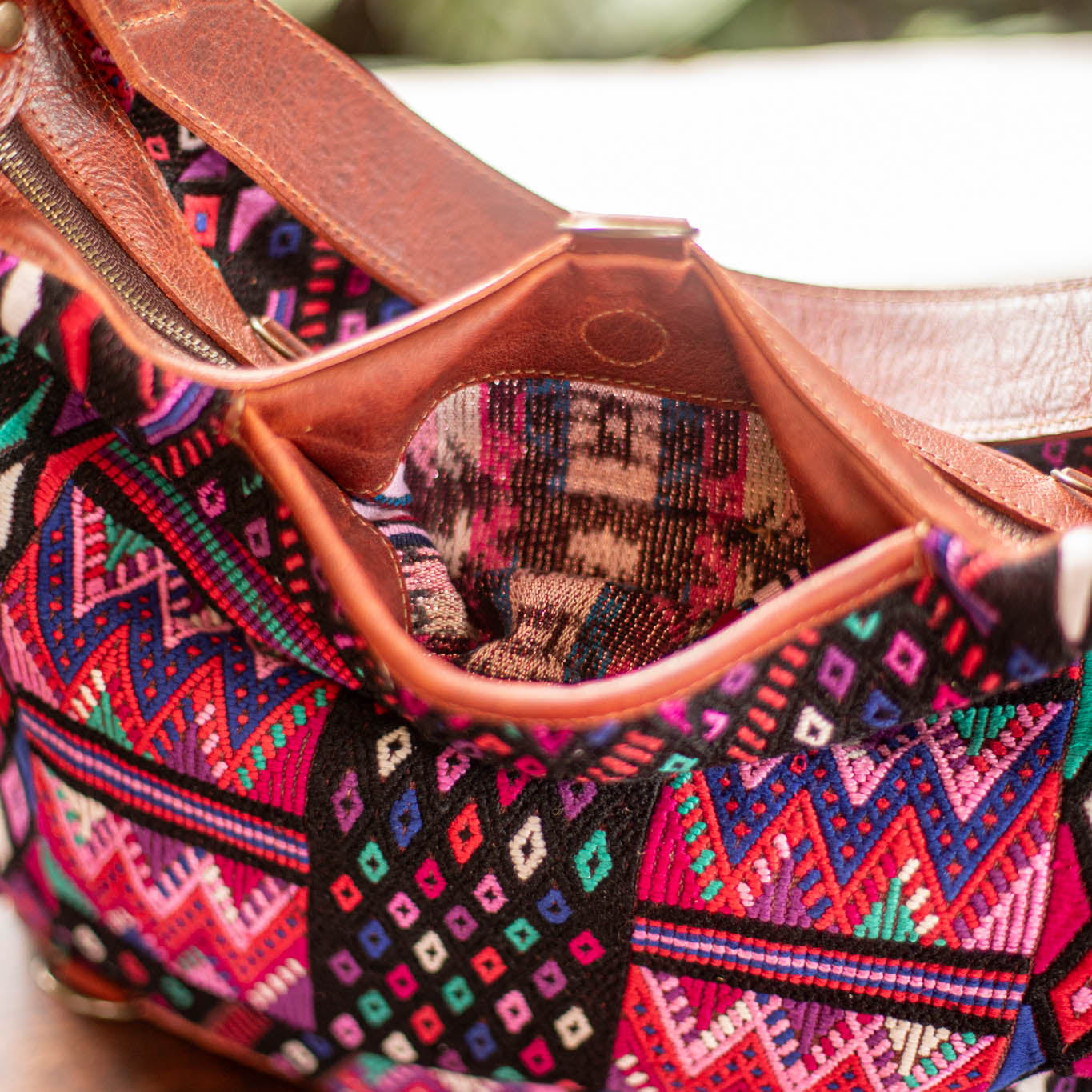 BEATRIZ CDB + DIAMANTE STRAP - OOAK HUIPIL - COPPER - NO. 17227