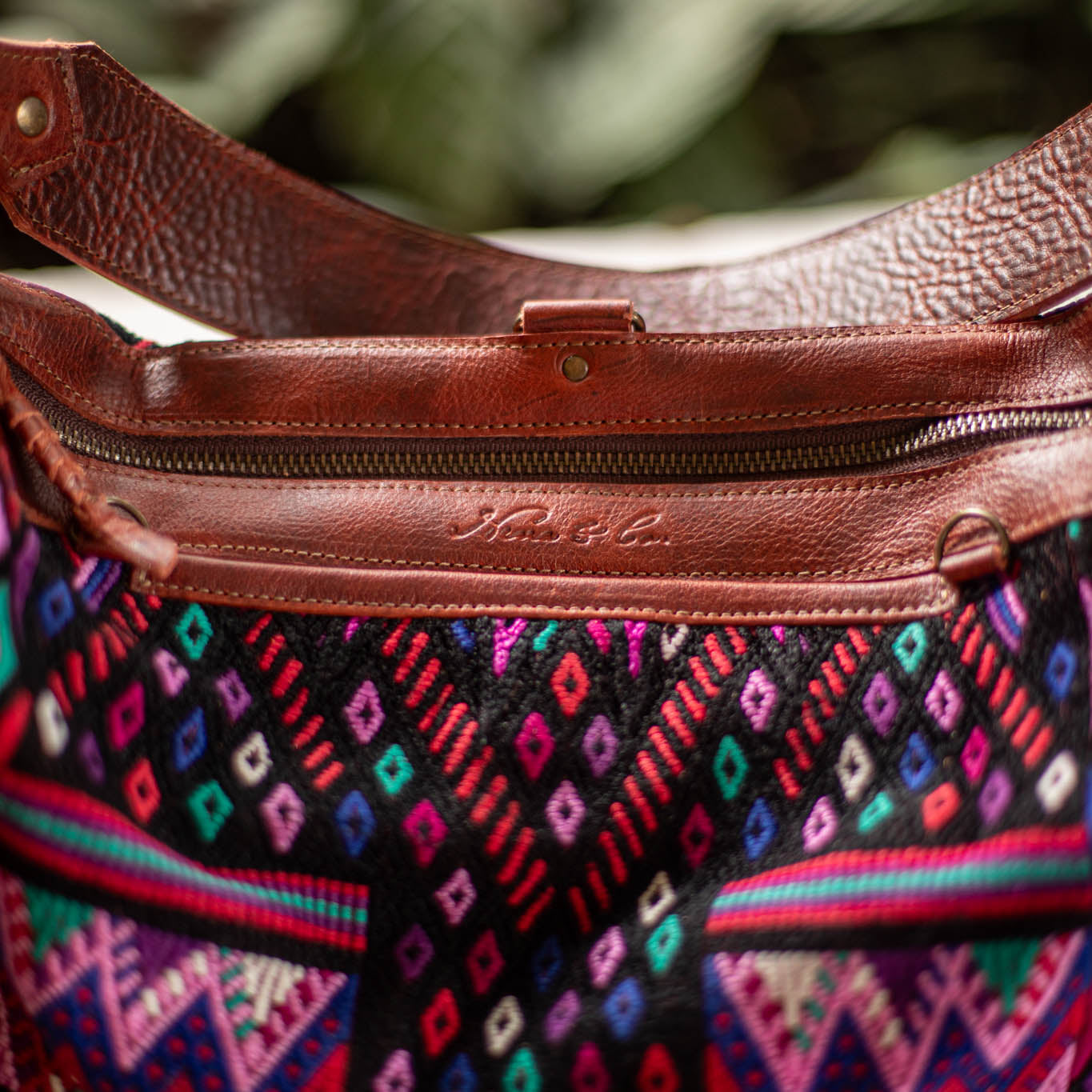 BEATRIZ CDB + DIAMANTE STRAP - OOAK HUIPIL - COPPER - NO. 17227