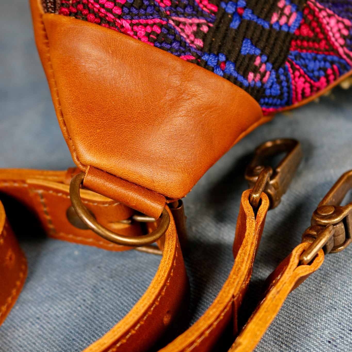 FANCY POUCH - OOAK HUIPIL - CAFE - NO. 16336