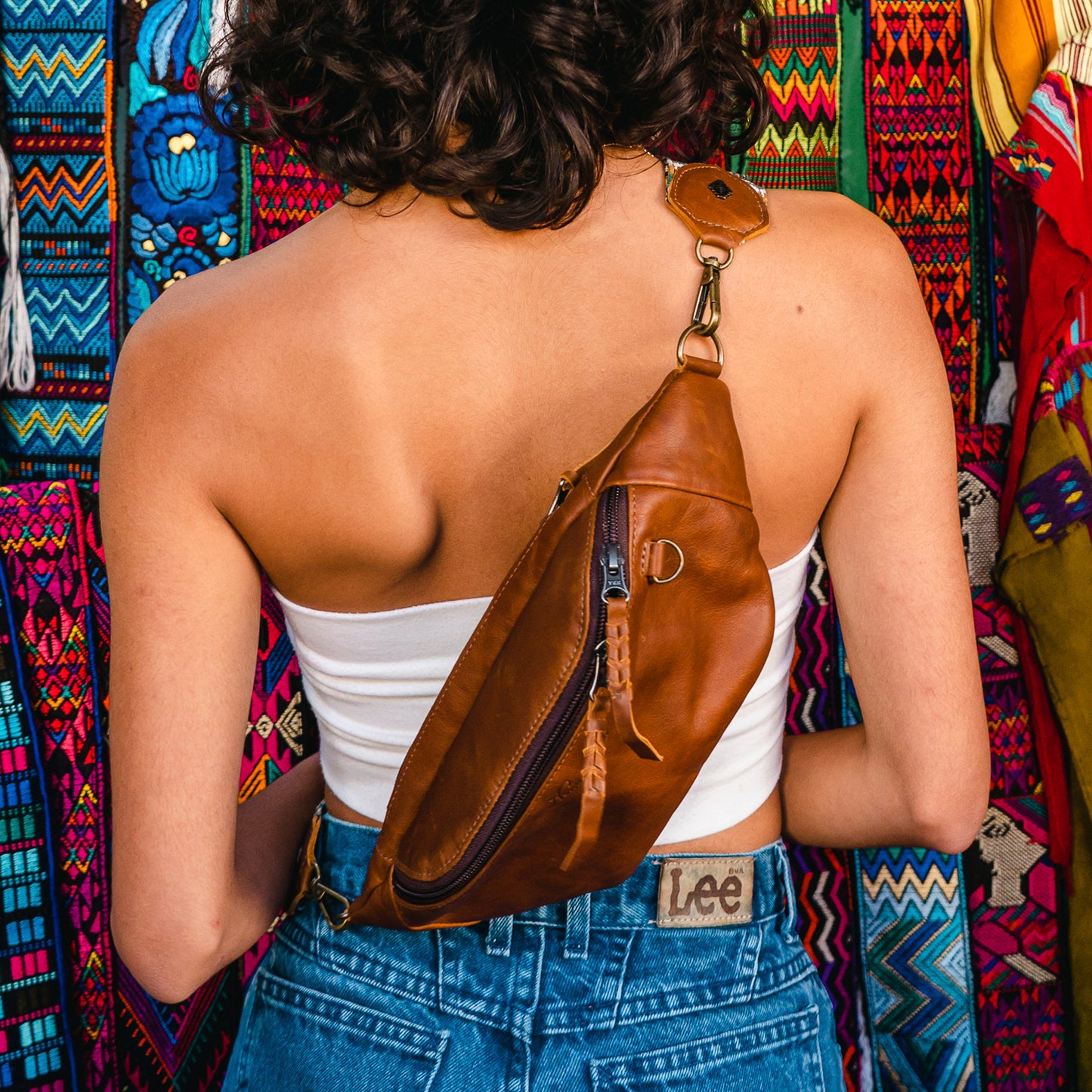 FANCY PACK WITH ADJUSTABLE STRAP - BOSQUE - CAFE