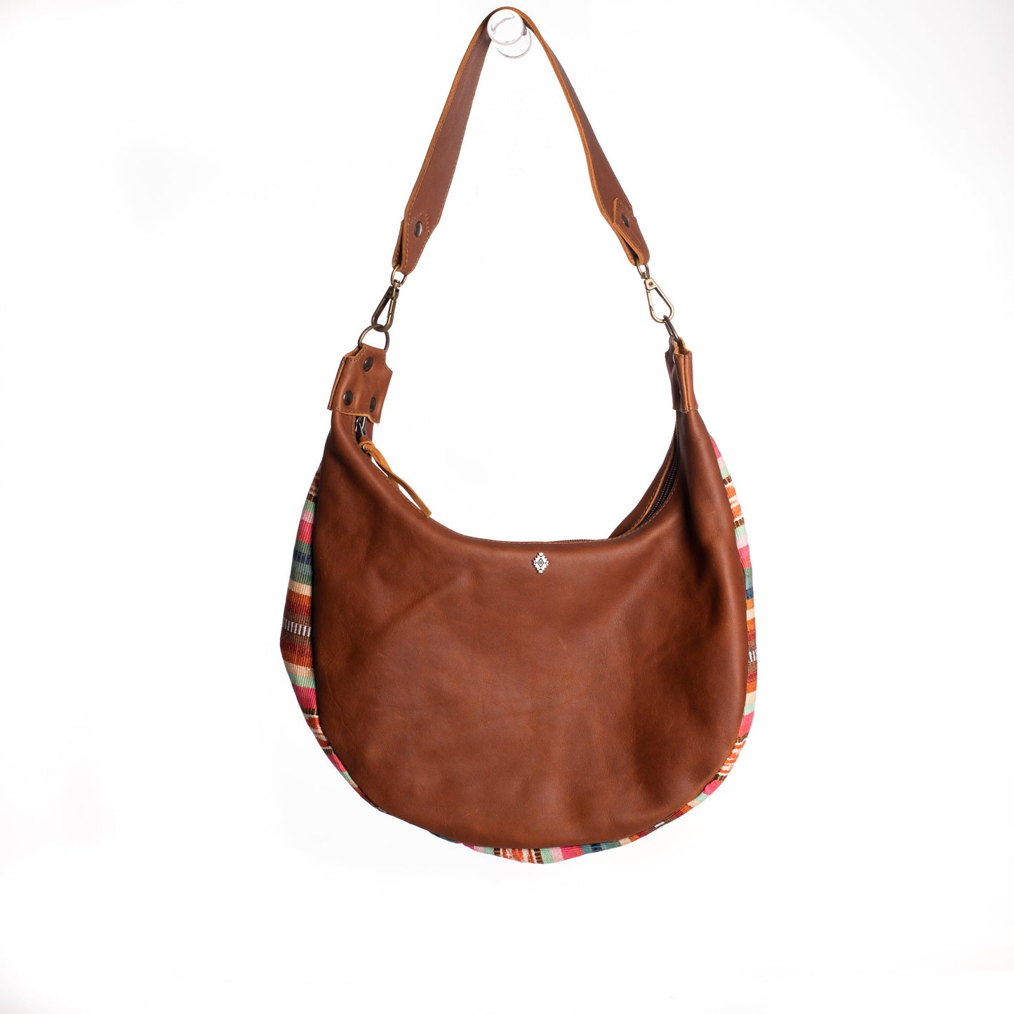 ARCHIVE SALE - BOHO SADDLE BAG - VALENCIA GUSSET - CAFE - ITEM NO. 26422