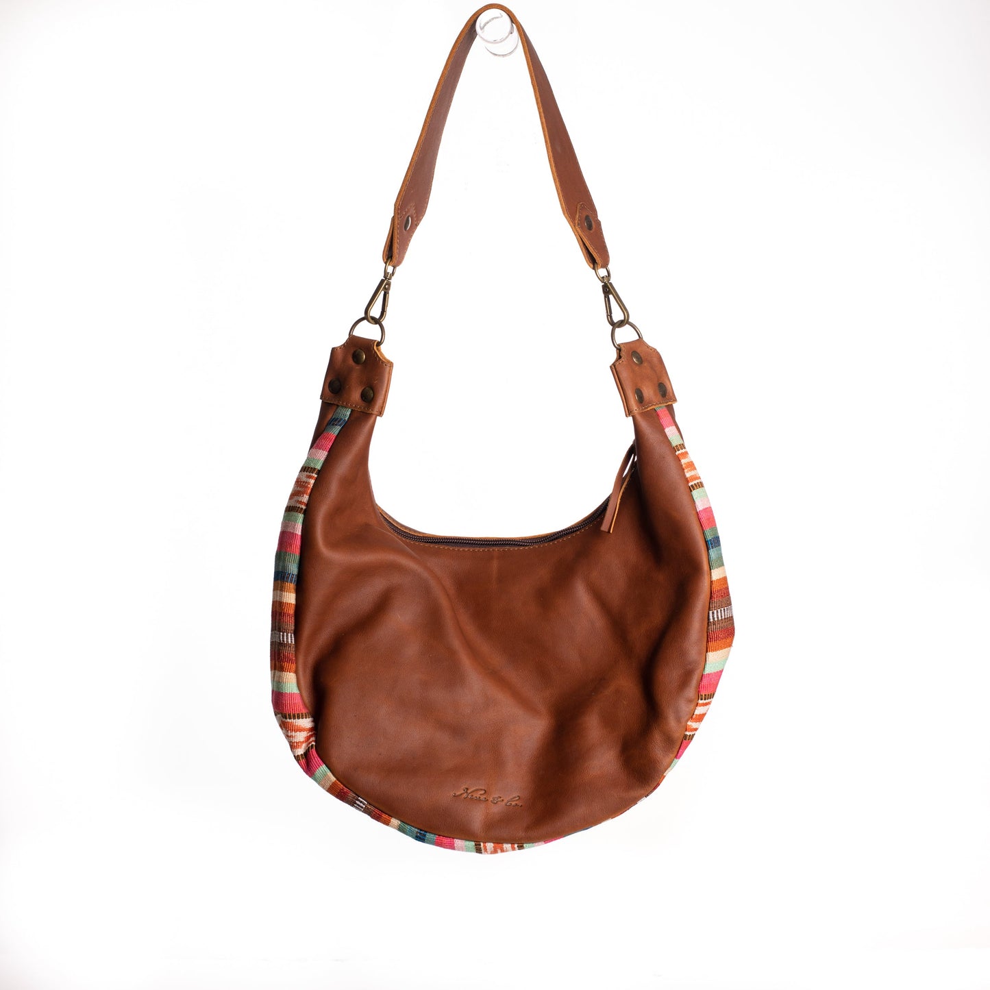 ARCHIVE SALE - BOHO SADDLE BAG - VALENCIA GUSSET - CAFE - ITEM NO. 26422