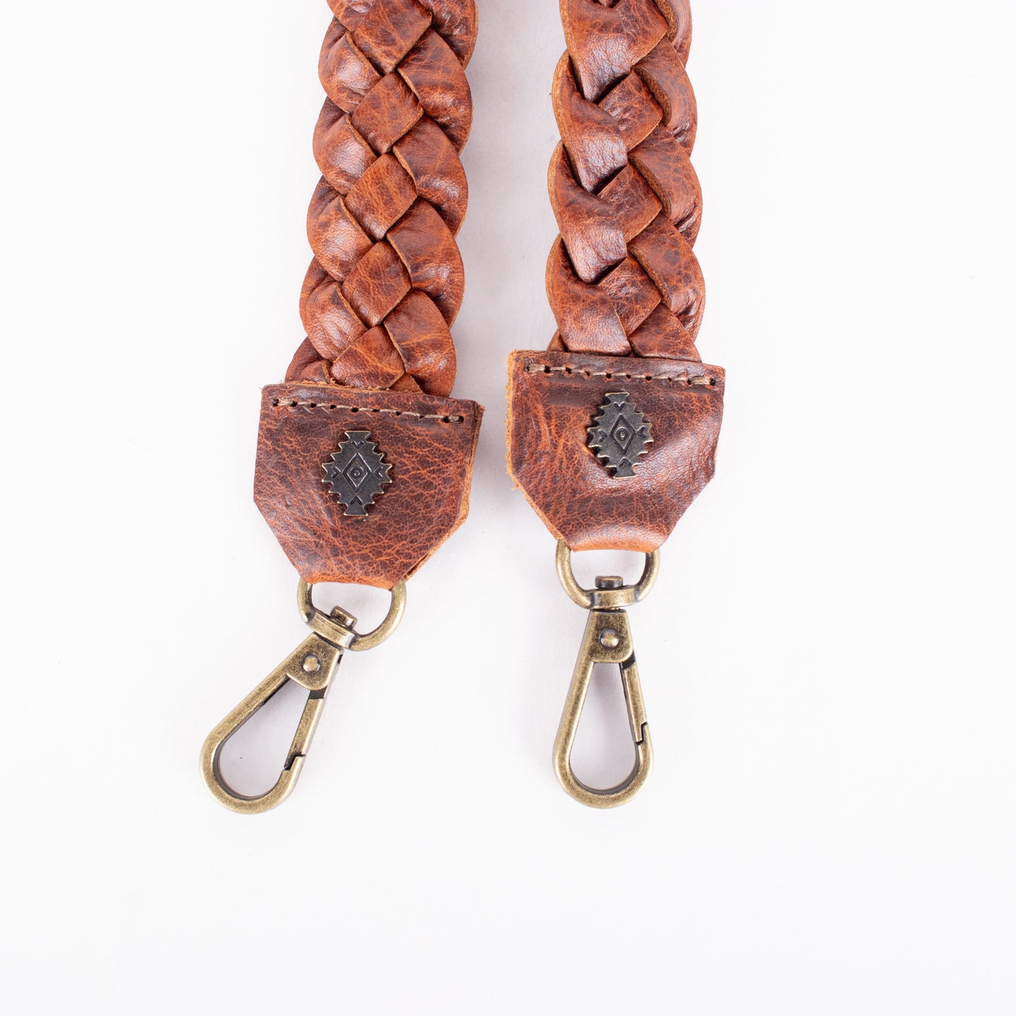 BRAIDED CROSSBODY STRAP - HONEY