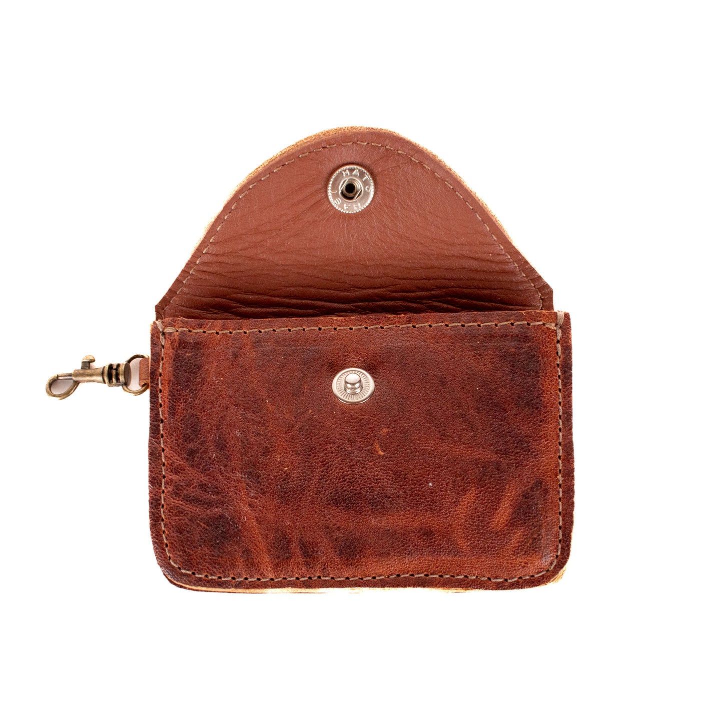 CARD CASE WITH CLASP - HONEY