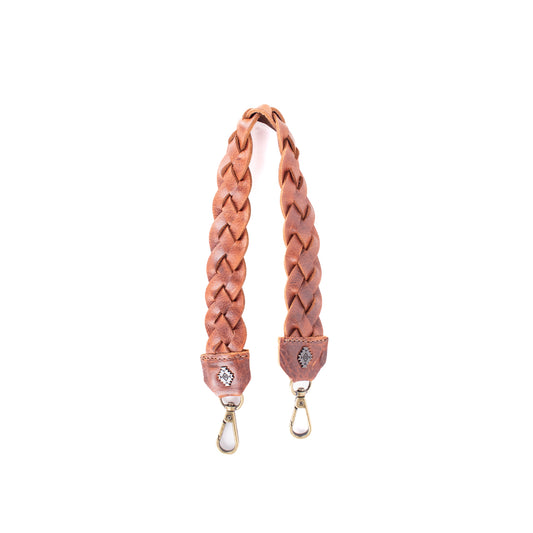 BRAIDED SHOULDER STRAP - HONEY