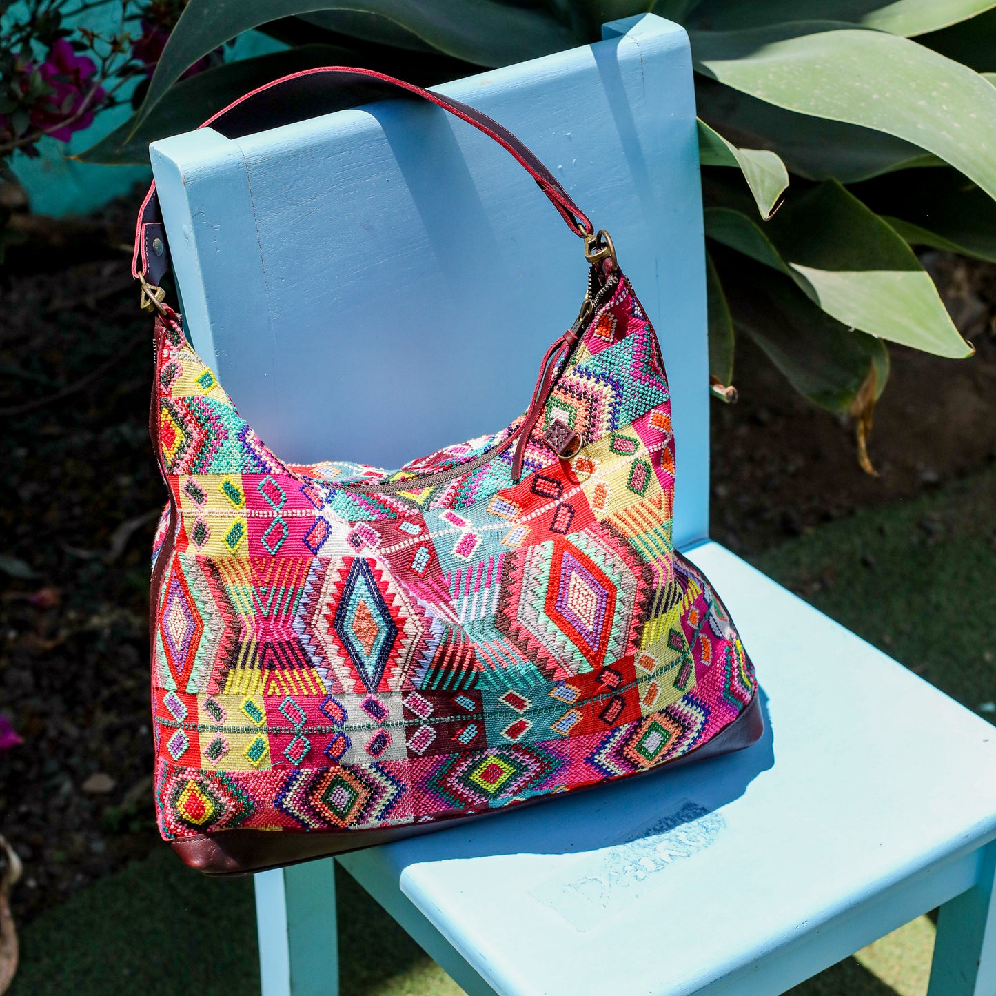 PENELOPE BAG - H&S WHEAT - VINO TINTO - NO. 200646