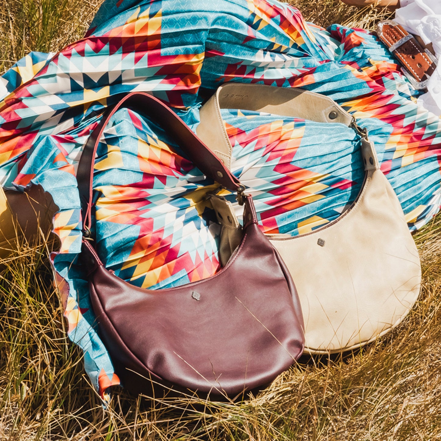 BOHO SADDLE BAG - FULL LEATHER - CAMEL