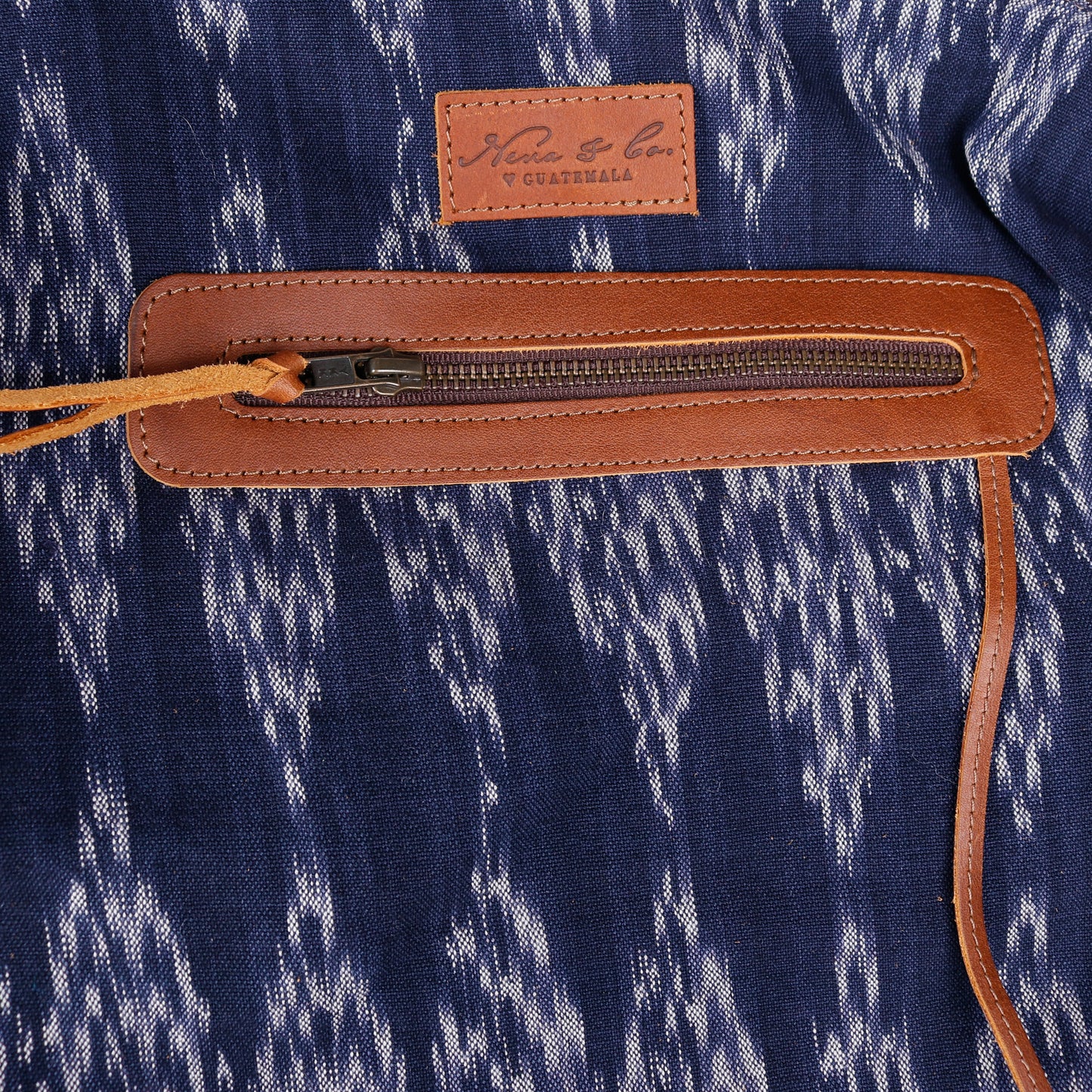 THE MEDIUM PERFECT BAG - OOAK HUIPIL - CAFE - NO. 14286