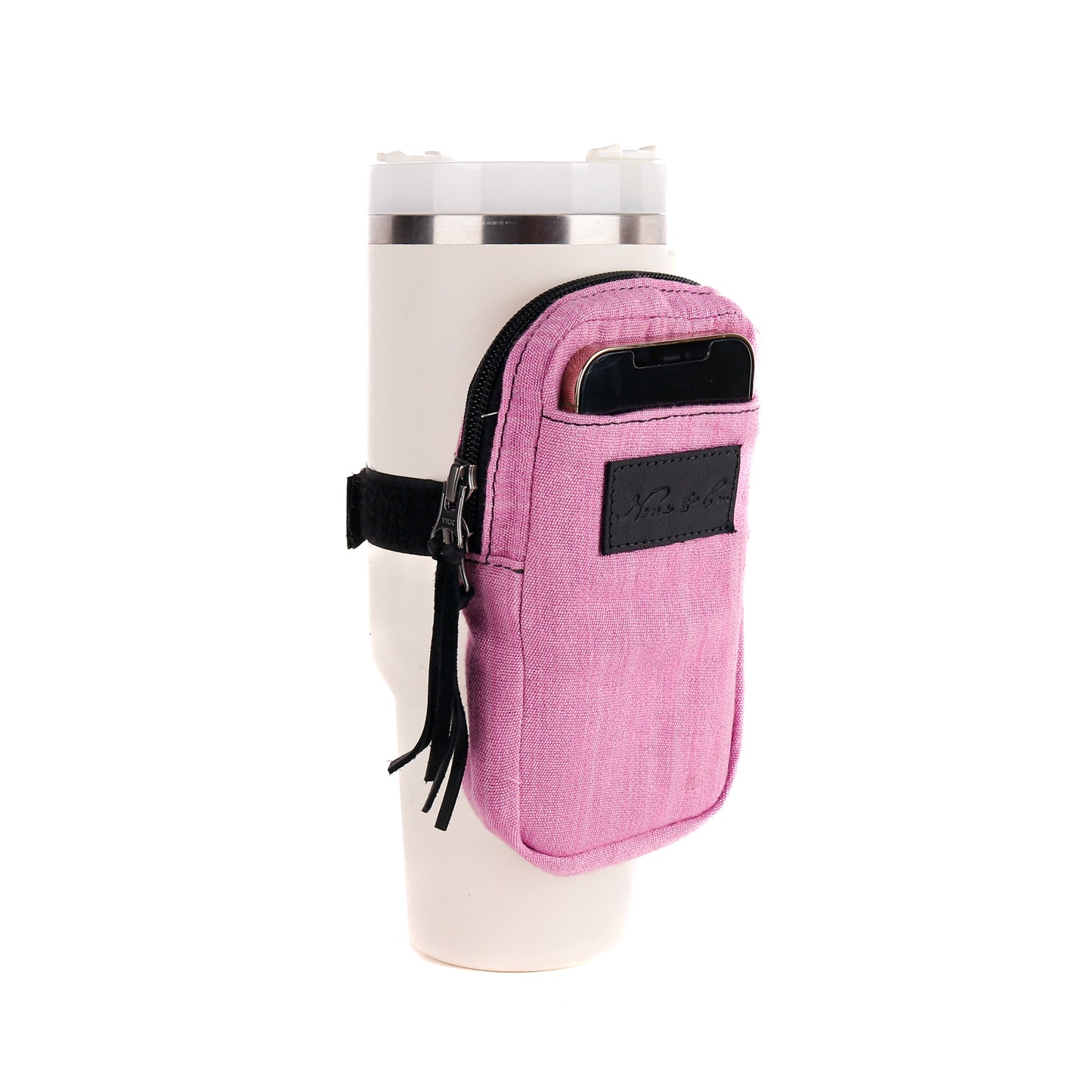 TUMBLER ACCESSORY POUCH - PINK - BLACK
