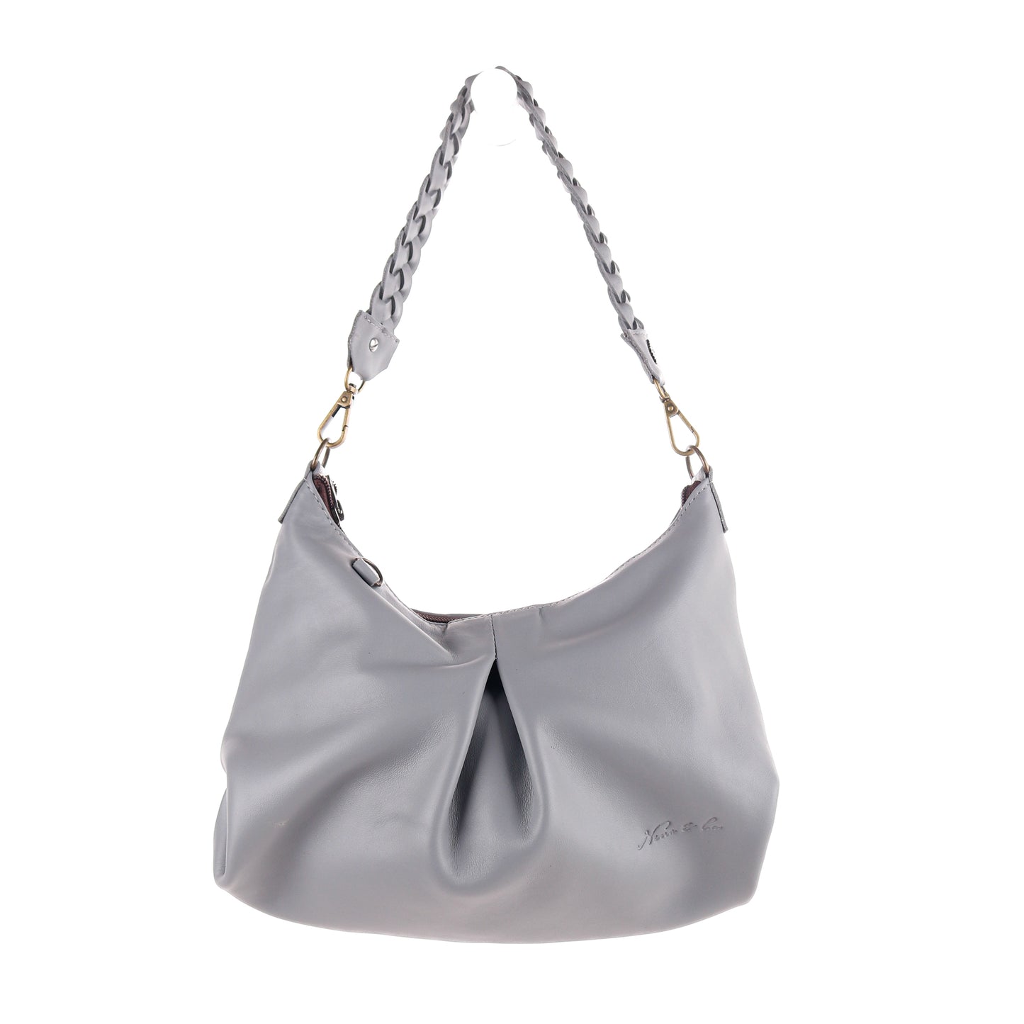 EXPEDITION BAG - SMALL - FULL LEATHER - GREY