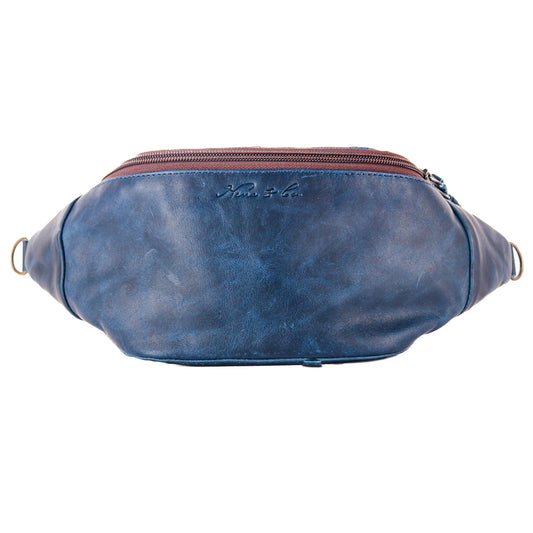 FANCY PACK - FULL LEATHER - NAVY