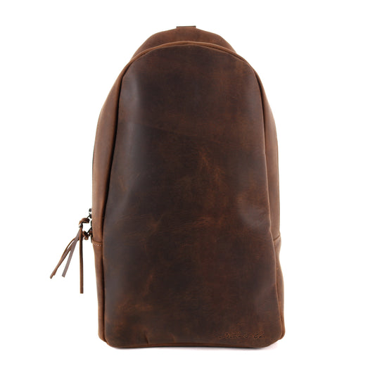 CROSSBODY SLING 2.0 - LARGE - FULL LEATHER - CHESTNUT