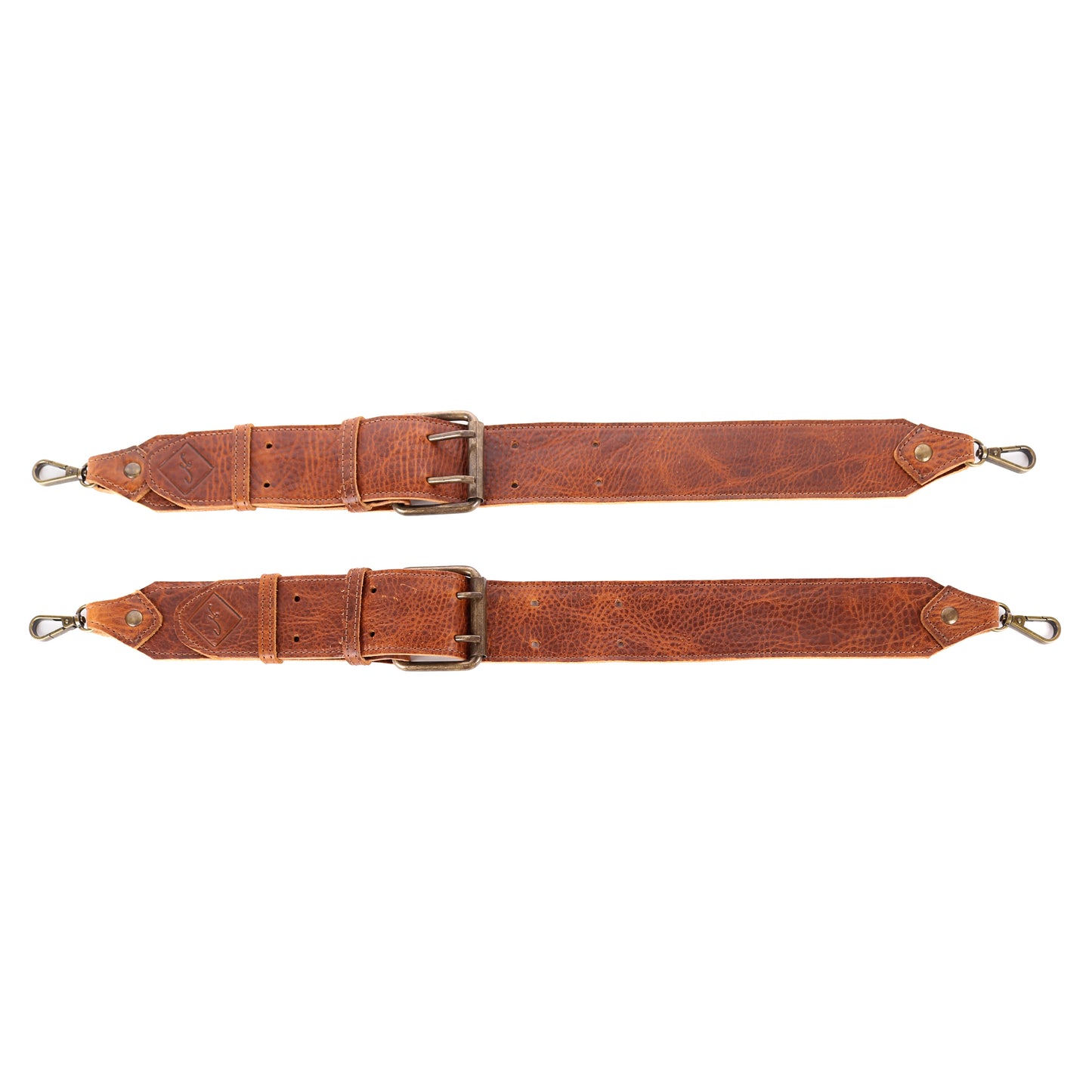 DOUBLE BUCKLE BACKPACK STRAP SET - HONEY