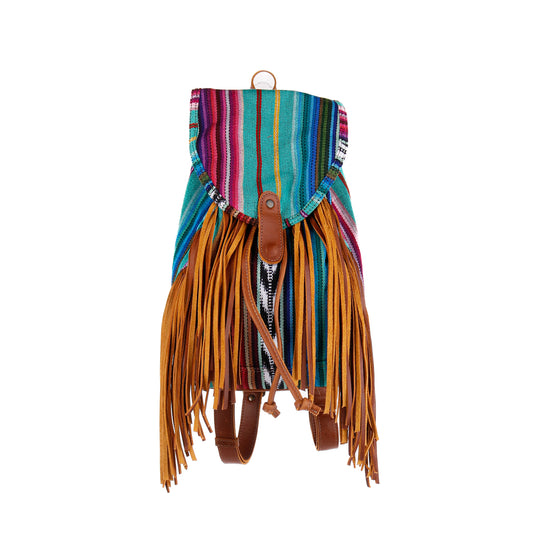 ALI'S STASH - FRINGE BACKPACK - BAJA - CAFE - NO. A-10028