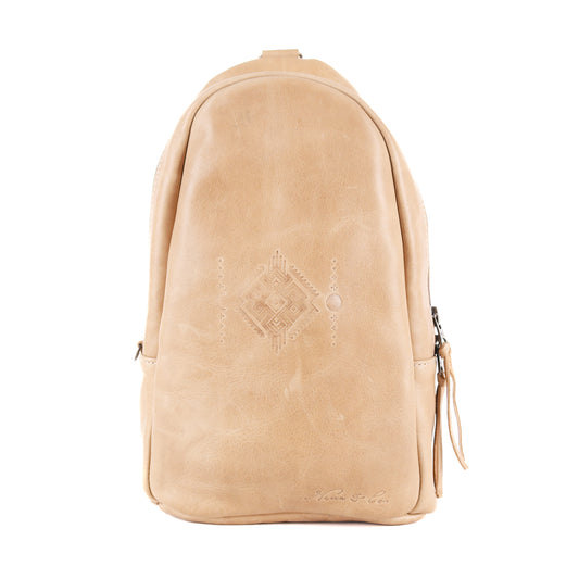 2.0 CROSSBODY SLING - FULL LEATHER - CAMEL