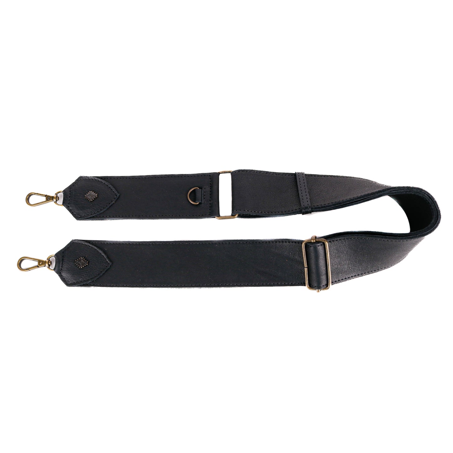 ADJUSTABLE WIDE STRAP - FULL LEATHER - BLACK