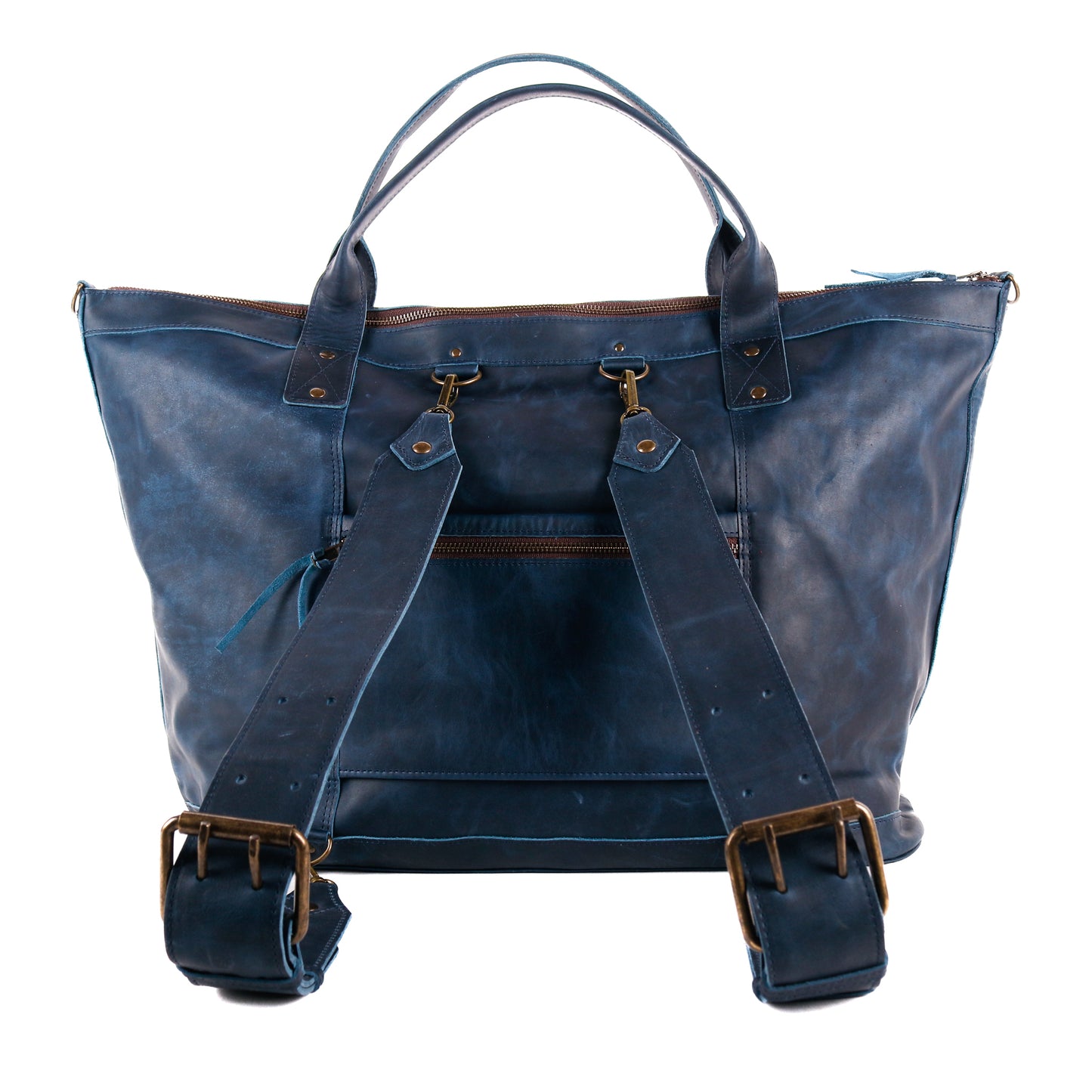 DOUBLE BUCKLE BACKPACK STRAP SET - NAVY