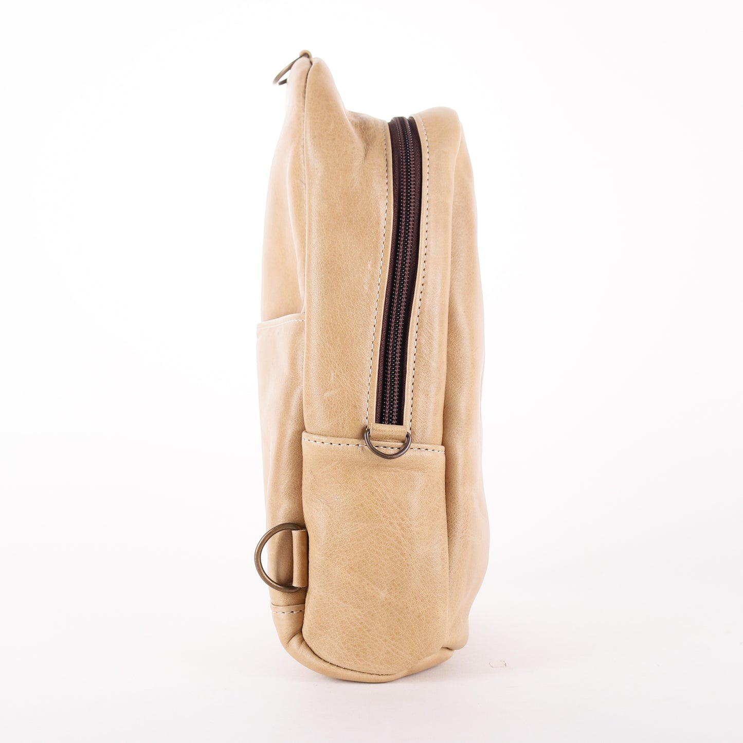 2.0 CROSSBODY SLING - FULL LEATHER - CAMEL