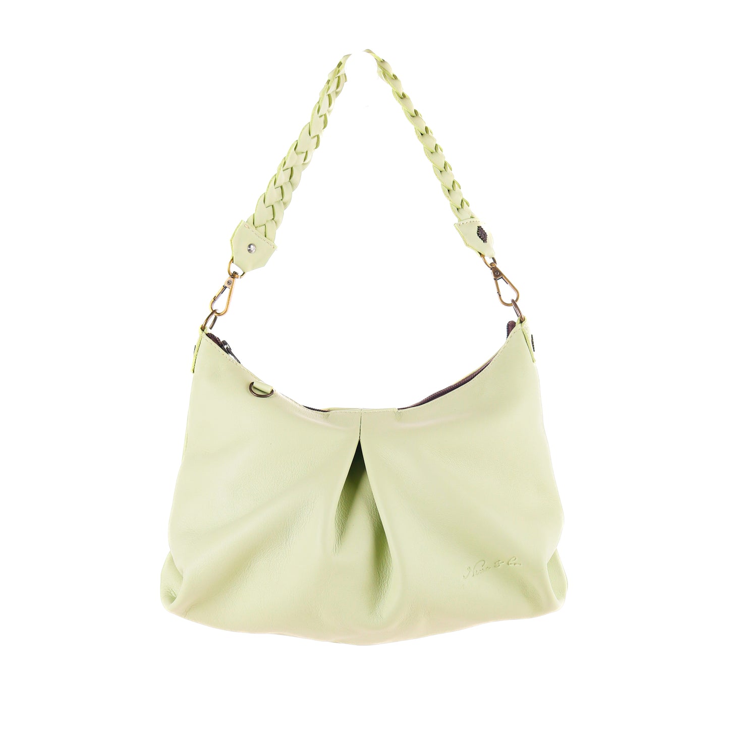 EXPEDITION BAG - SMALL - FULL LEATHER - PISTACHIO